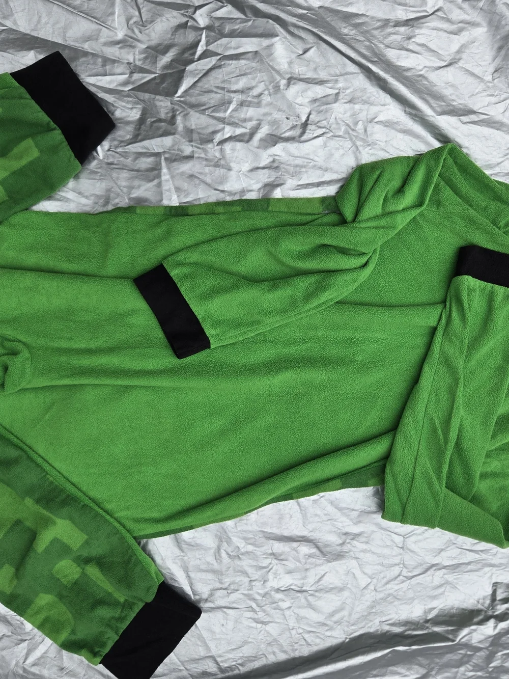 Kids Green Creeper Fleece Top